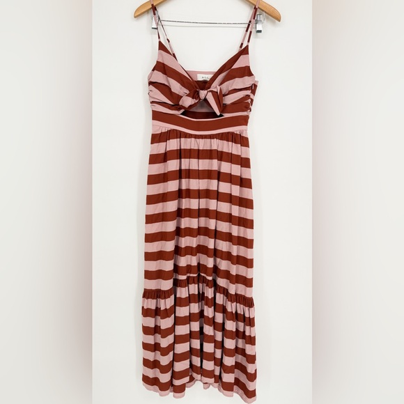 A.L.C Laurel Striped Cutout Dress Size 4 - Picture 2 of 7